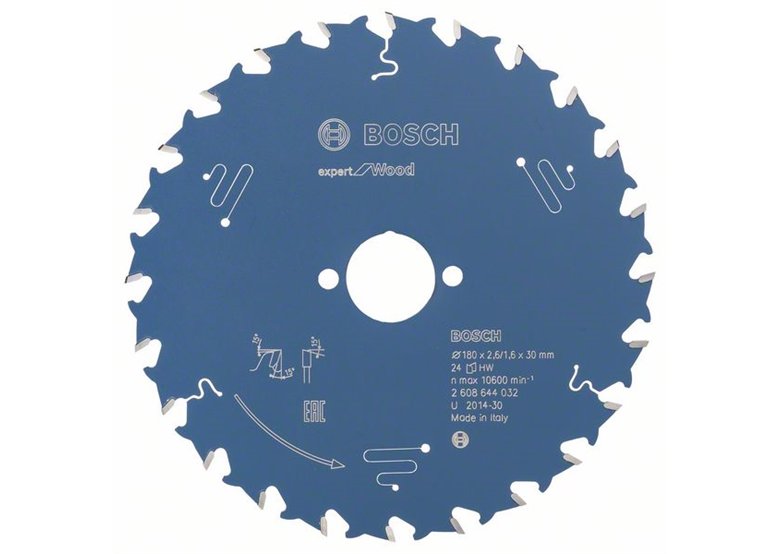 Cirkelzaagblad Expert for Wood 180x30mm T24 Bosch 2608644032