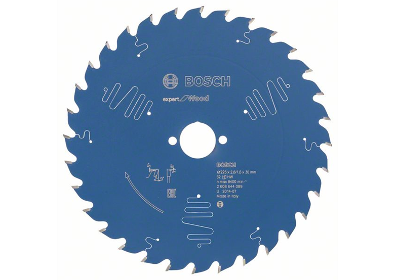 Cirkelzaagblad Expert for Wood 225x30mm T32 Bosch 2608644089