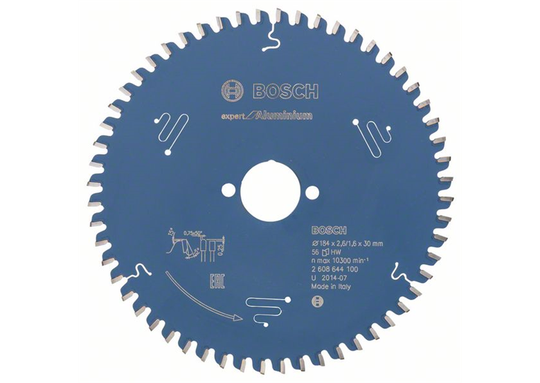 Cirkelzaagblad Expert for Aluminium 184x30mm T56 Bosch 2608644100