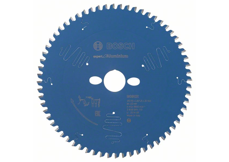 Cirkelzaagblad Expert for Aluminium 216x30mm T64 Bosch 2608644110