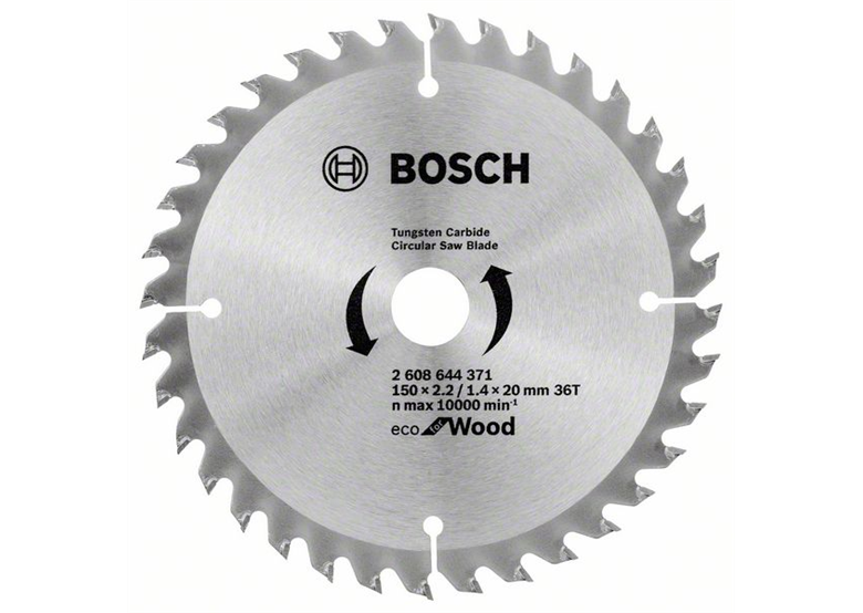 Cirkelzaagblad ECO Optiline Wood 150x20mm T36 Bosch 2608644371