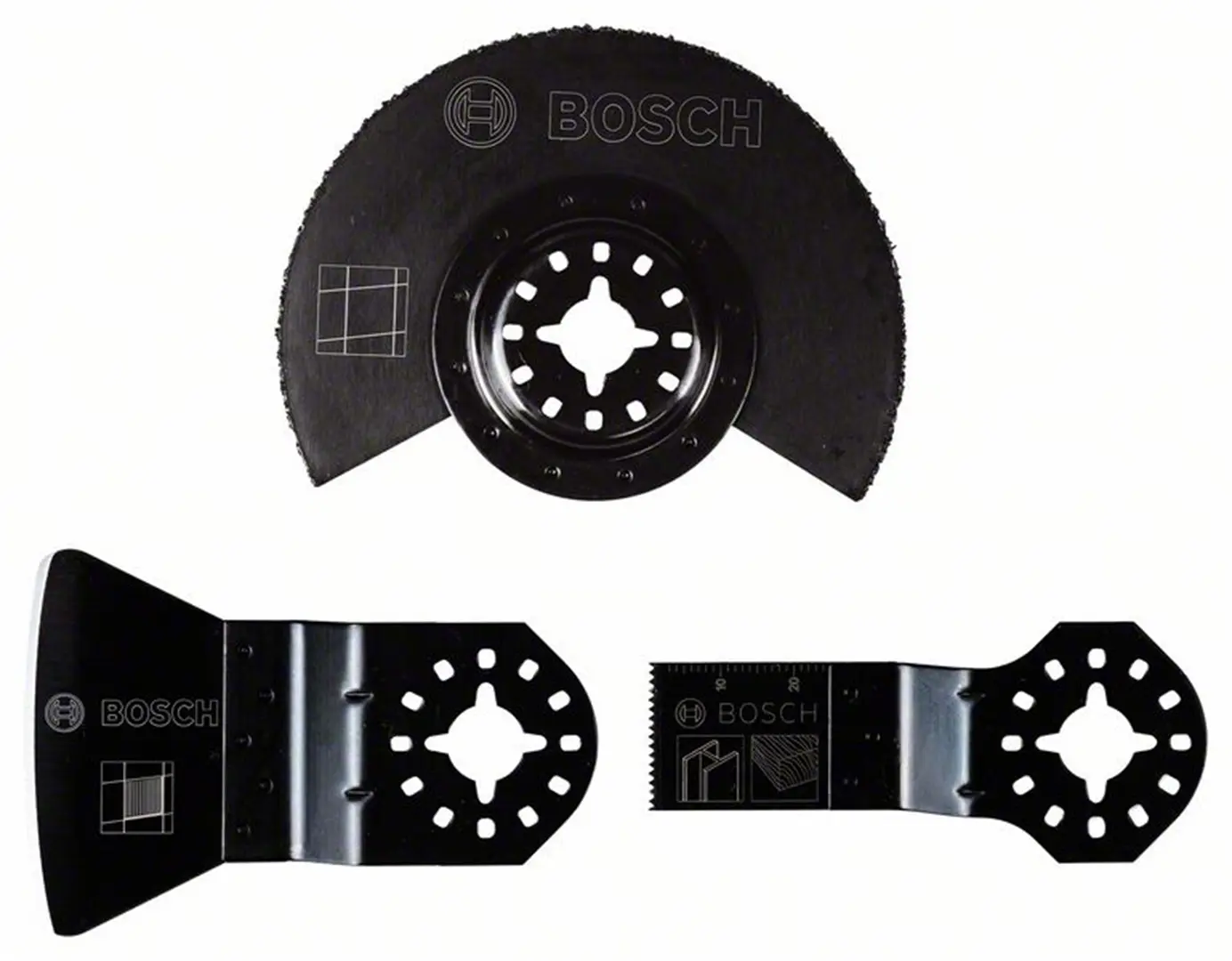 Accessoireset Basic Tegel Multitool 3-delig Starlock Bosch 2608662342