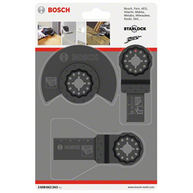 3- delige accessoireset Basic Wood Bosch 2608662343