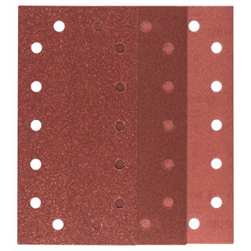 Schuurbladenset voor vlakschuurmachines, K60, 120, 180 Bosch 2609256B25