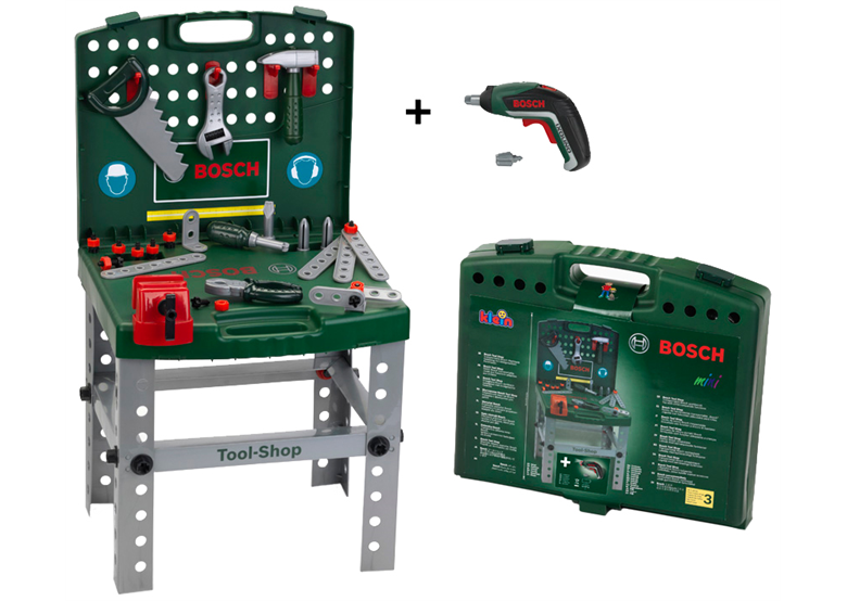 Speelgoed Werkbank met gereedschappen en accessoires Bosch 8676