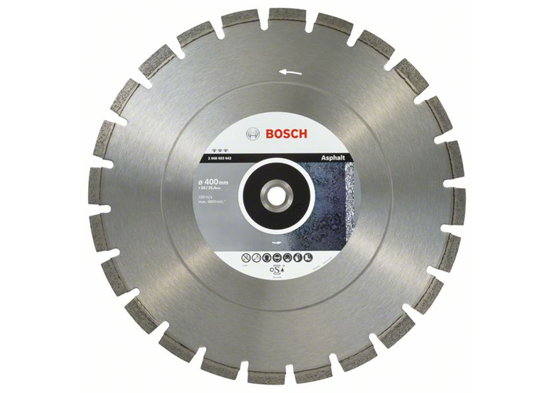 Diamantdoorslijpschijf 400mm Bosch Best for Asphalt