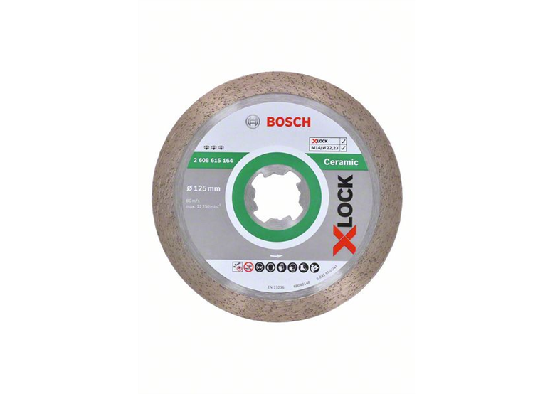 Diamantschijf X-Lock 125mm Bosch Best for Ceramic