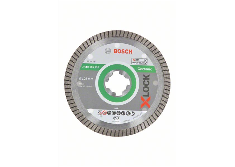 Diamantschijf X-Lock 125mm Bosch Best for Ceramic Extra-Clean