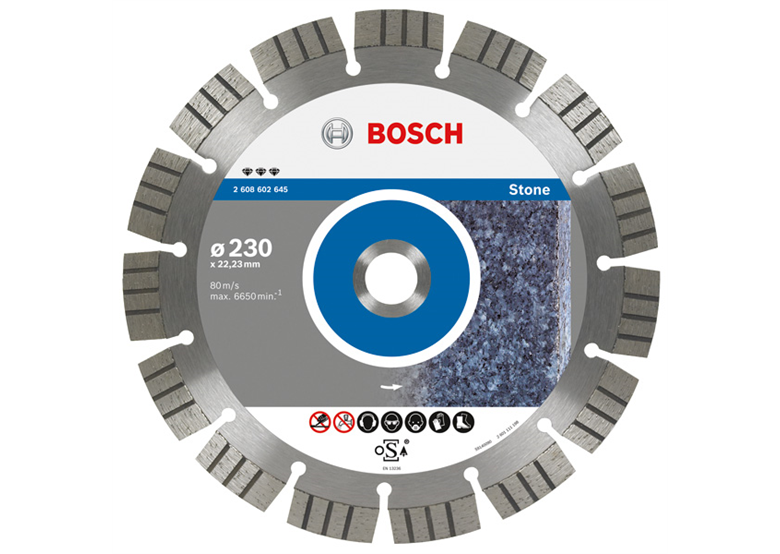 Diamantdoorslijpschijf 125mm Bosch Best for Stone