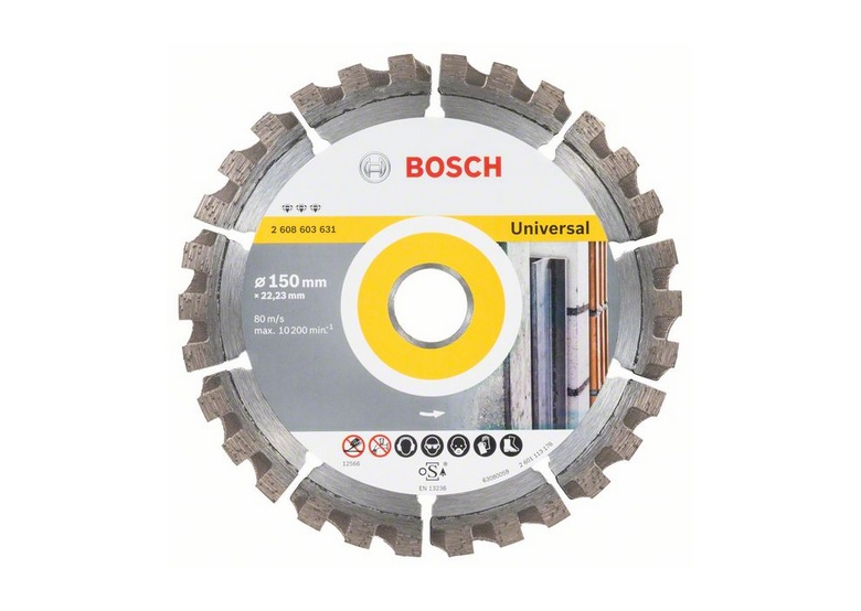 Diamantdoorslijpschijf '150mm Bosch Best for Universal