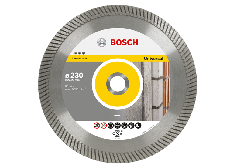 Diamantdoorslijpschijf 230mm Bosch Best for Universal Turbo