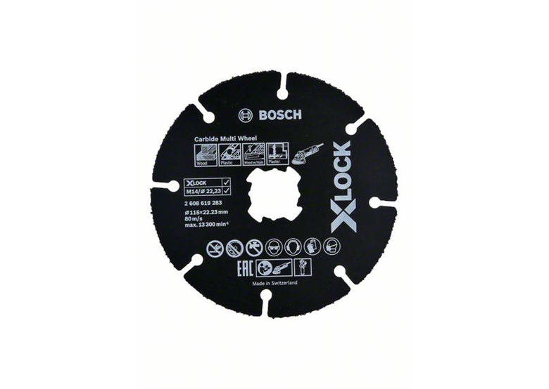 Doorslijpschijf X-Lock 115mm Bosch Carbide Multi Wheel