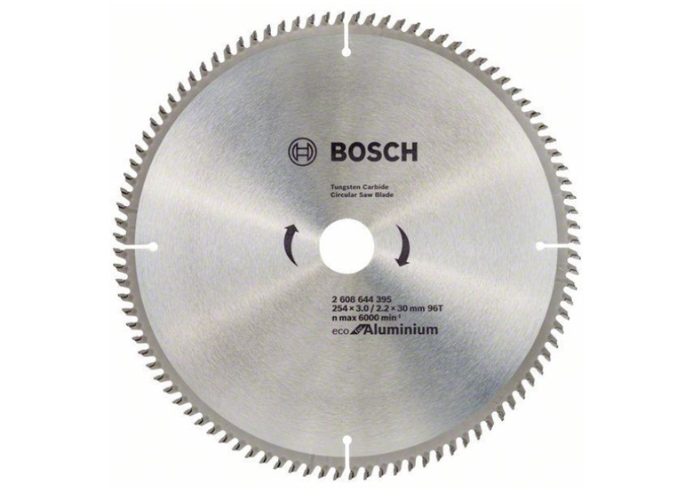 Cirkelzaagblad voor aluminium 254x30mm T96 Bosch ECO Alu