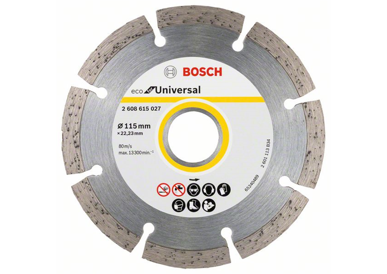 Diamantdoorslijpschijf Segment 115x22,23mm 10st Bosch ECO for Universal