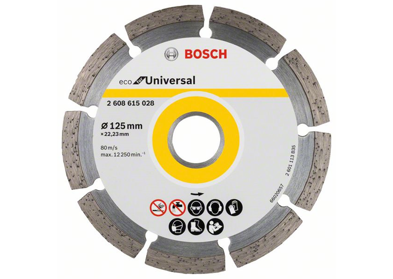 Diamantdoorslijpschijf Segment 125x22,23mm 10st. Bosch ECO for Universal