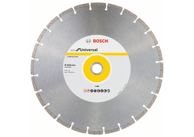 Diamantzaagblad 350x25,4mm Bosch Eco for Universal Segmented