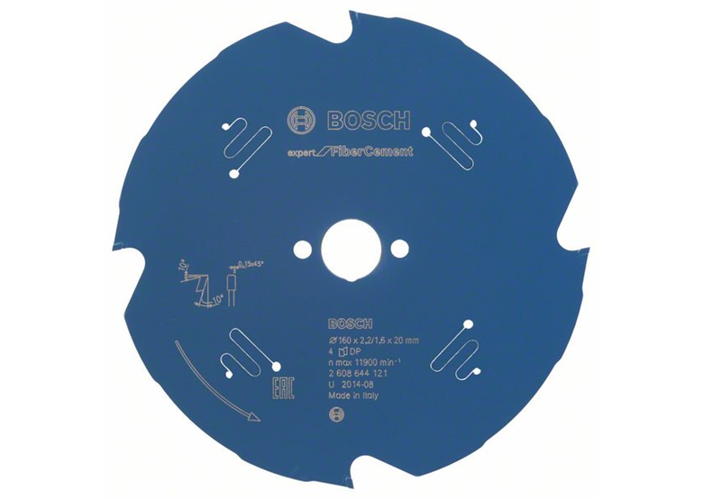 Zaagblad voor inval-/cirkelzaag 160x20mm T4 Bosch Expert for Fiber Cement