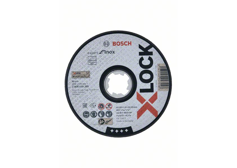 Doorslijpschijf X-Lock 125x22,23x1,6mm Bosch Expert for Inox