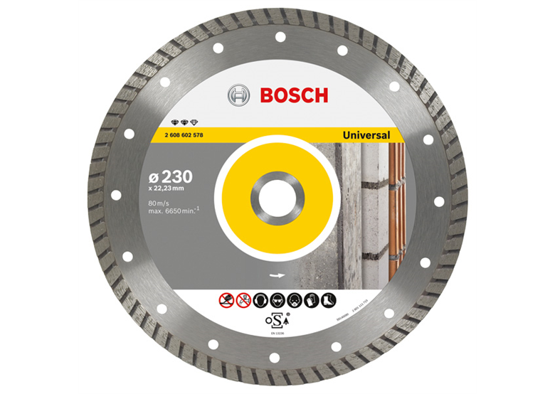 Diamantdoorslijpschijf 150mm Bosch Expert for Universal Turbo