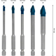 Borenset 4/5/6/8/10mm, 5-dlg. Bosch EXPERT HEX-9 HardCeramic