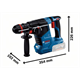 Hamer boor Bosch GBH 187-LI 2x5.0Ah