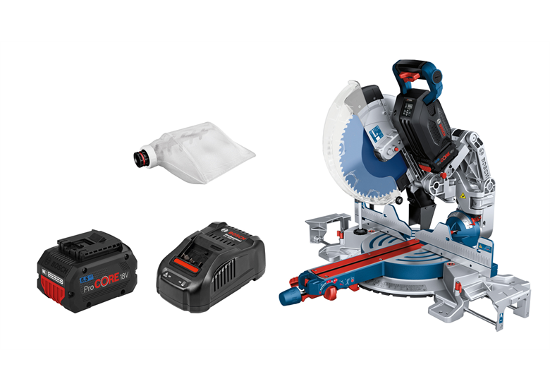 Afkort/verstekzaag Bosch GCM 18V-305 GDC 2x5,5Ah