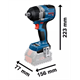 Slagmoersleutel Bosch GDS 18V-750 C 2x5,0Ah L-BOXX 136