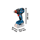 Slagmoersleutel Bosch GDX 18V-200 2x4.0Ah