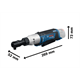 Ratelsleutel - accu Bosch GRC 12V-60 3/8 SN