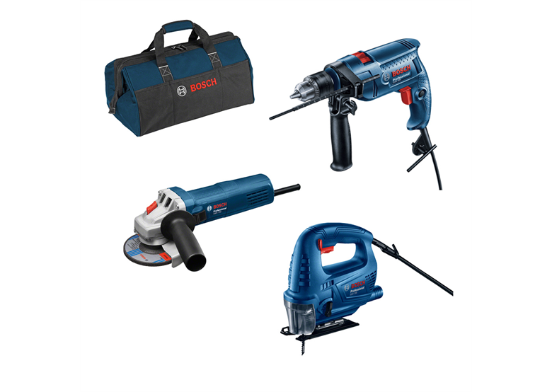 Gereedschap Set Bosch GSB 550/GWS 750/GST 700