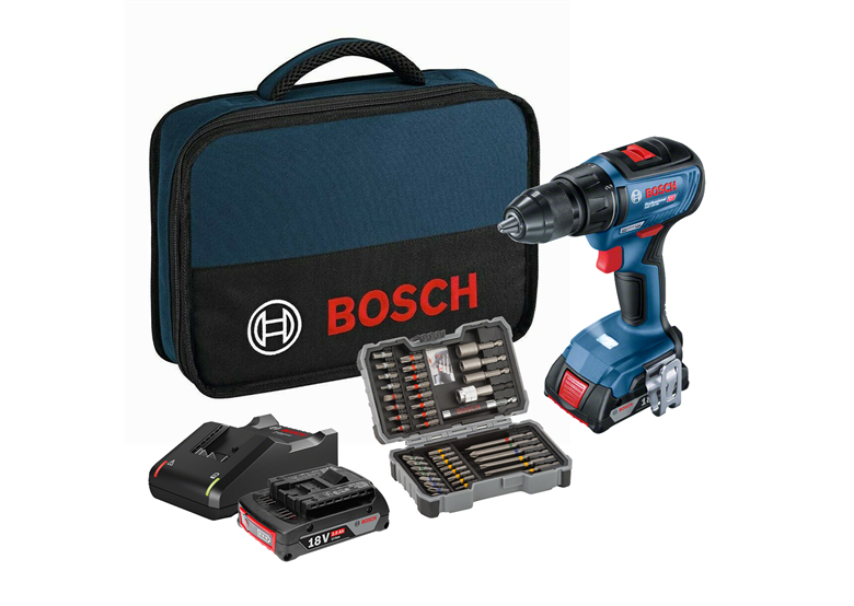 Boor-schroefmachine met bits set Bosch GSR 18V-50