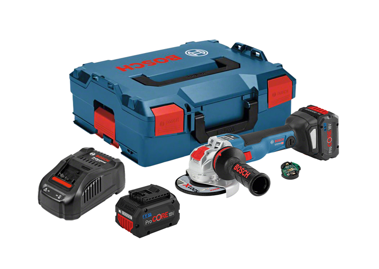 Haakse slijper X-Lock Bosch GWX 18V-10 SC 2x8.0Ah