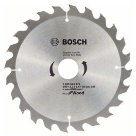 Cirkelzaagblad voor hout 190mm 190x30mm T24 Bosch Optiline ECO Wood