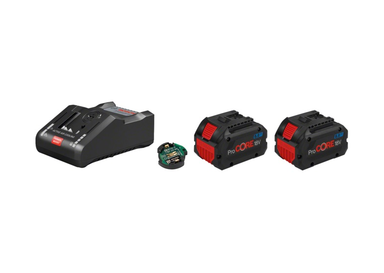 Accu 18V 8,0Ah (x2) en oplader Bosch ProCORE + GAL 18V-160 C