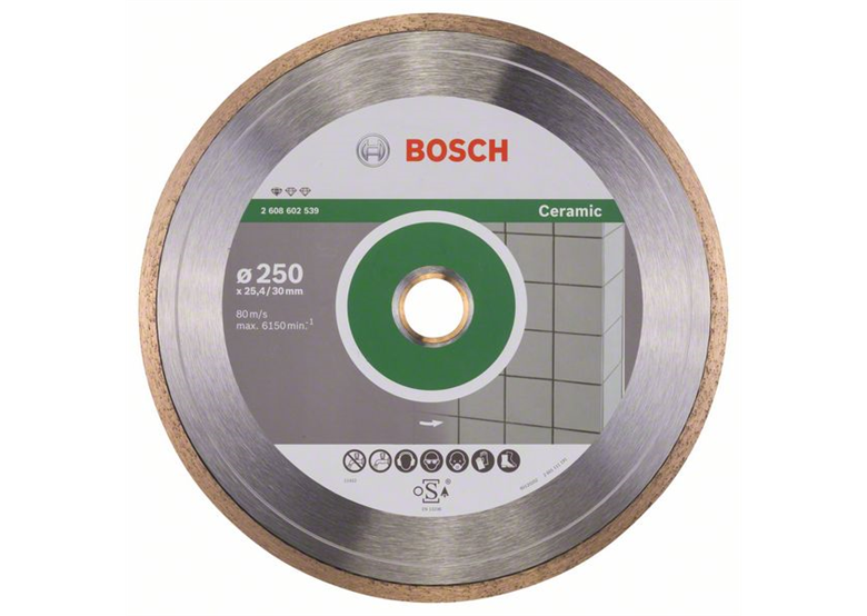 Diamant doorslijpschijf 250mm Bosch Standard for Ceramic