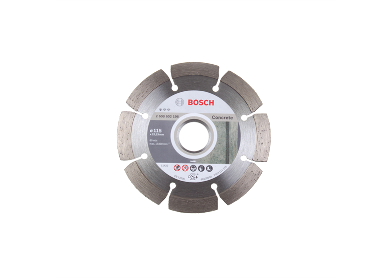 Diamantdoorslijpschijf 115x22,23x1,6mm Bosch Standard for Concrete