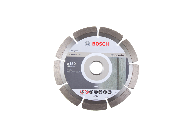 Diamant doorslijpschijf 150x22,23x2mm Bosch Standard for Concrete