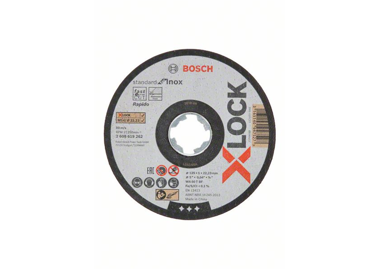 Doorslijpschijf X-Lock 125mm Bosch Standard for Inox