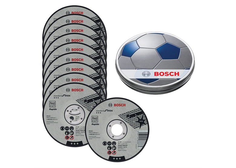 Doorslijpschijf Recht 10 stuk Bosch Standard for Inox Rapido