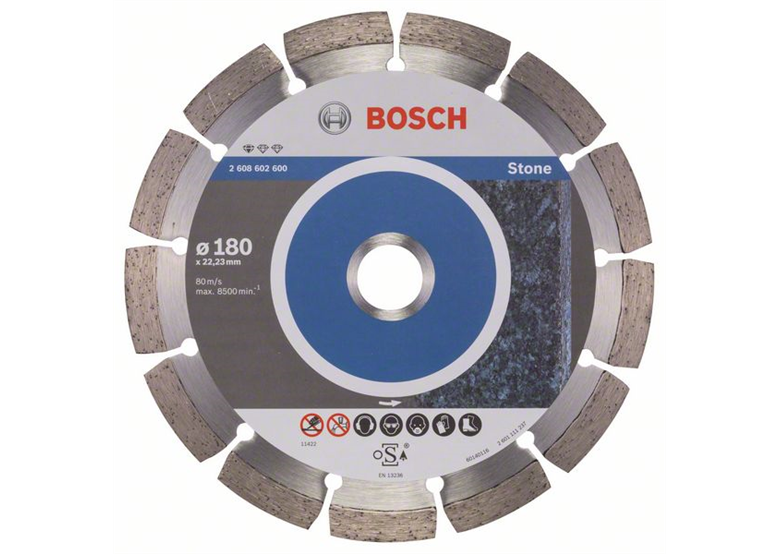 Diamantdoorslijpschijf 180mm Bosch Standard for Stone