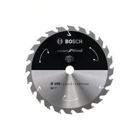 Zaagblad 165x15.9mm, 24 Bosch Standard for Wood