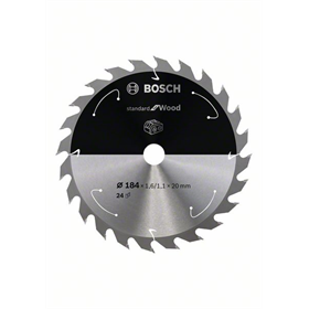 Zaagblad 184x20mm, 24 Bosch Standard for Wood