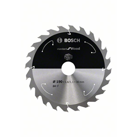 Zaagblad 190x30mm, 24 Bosch Standard for Wood