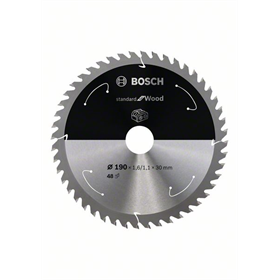 Zaagblad 190x30mm, 48 Bosch Standard for Wood