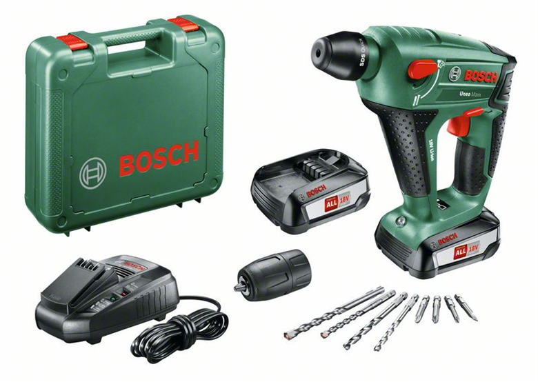 Hamer boor Bosch Uneo Maxx 2x2.5Ah