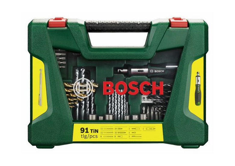 Accessoireset 91 st. Bosch V-Line SET TITANIUM