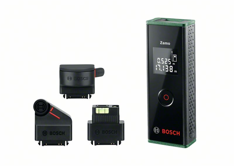 Digitale laserafstandsmeter (set) met drie adapters Bosch Zamo III Set