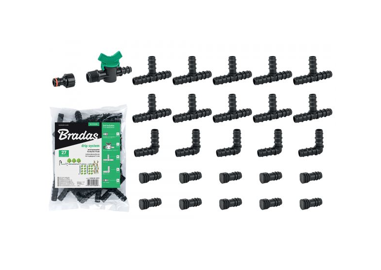 Dripline accessoires 16mm 27st. Bradas DSWA20-SET1