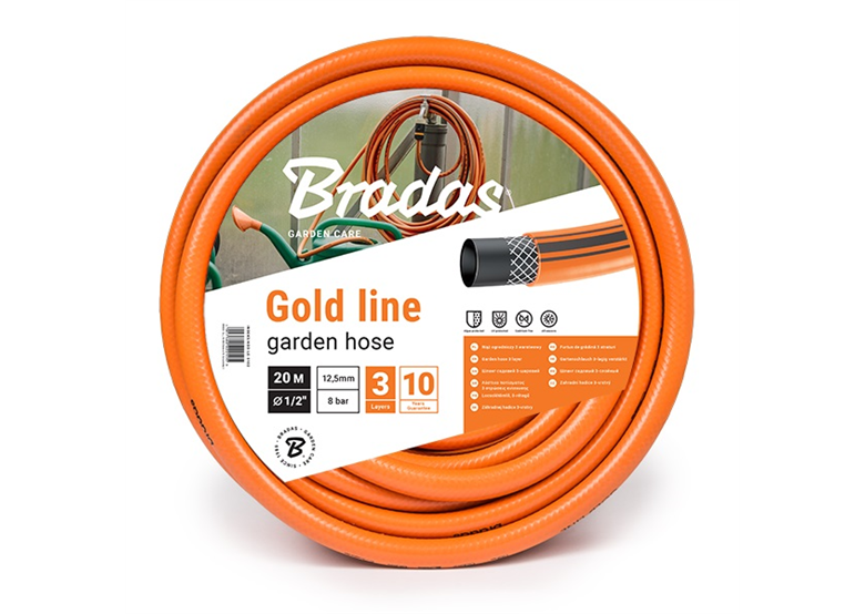 Tuinslang  1/2" 20m Bradas GOLD LINE