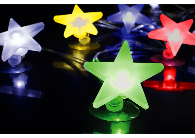 Kerstverlichting voor binnen 10 x LED gekleurd 1,8 mtr Bulinex 10-201